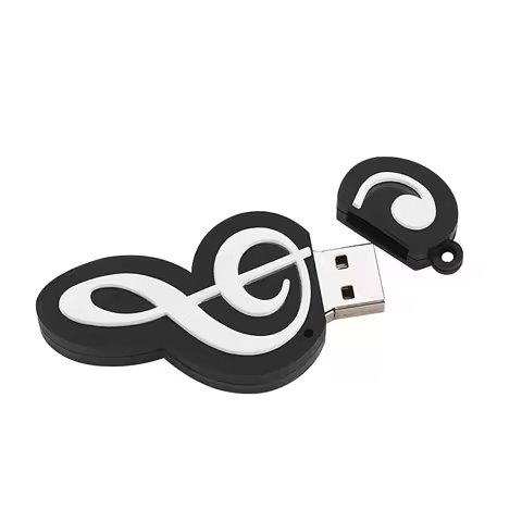 Pendrive 32gb 64gb Cartoon notes USB Flash Drive 4gb 8gb 16gb piano model memory stick 128GB U DISK