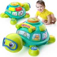 Educational Baby Toys 6-12 Month, Musical Crawling Turtle, Infant Toys for 6 7 8 9 10 Month Old Boy 