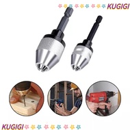 KUGIGI Drill Chuck Adapter, Hex Shank Mini Keyless Drill Chuck, Chuck for Mini Screwdriver Alloy Hex