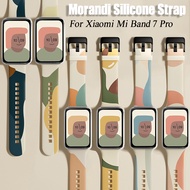 Morandi Strap For Xiaomi Mi Band 7pro Silicone Strap Bracelet Smart Watch Replacement Wristband For 