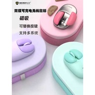 Mike Parker High-Appearance Wireless Mouse Mute Bluetooth Rechargeable Dual-Mode Girl Studio Compute