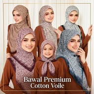 Tudung Bawal Cotton Kekaboo Funky Flora Bidang 40 Kids Bidang 45 Bidang 50