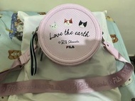 FILA 貓咪圓形斜背包