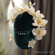 Petal Mori Jewelry Exquisite Dress Headband Youying Crystal Travel Photography Juan Yarn Champagne W