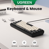 UGREEN Mini Mechanical Wired Keyboard 61 Keys Rechargeable  Keyboard for PC/Laptop/Tablet/Mobile Pho