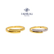 AIHUA Cincin Twice (5G) Cincin Emas 916 Ori