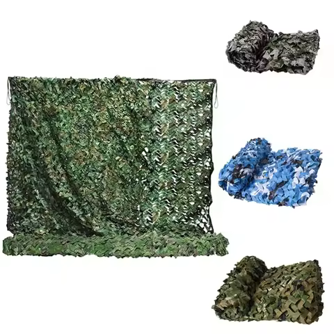 Camouflage Net Hunting Camouflage Net Car Tent Awning Shade Mesh Black Green Blue Forest Camouflage 