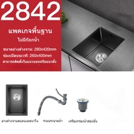 อ่างล้างจานสแตนเลส 304 สีดำ ซิงค์ล้างจาน ซิงค์ล้างจานสแตนเลส  black stainless steel sink