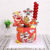 Cake TOPPER SET BARONGSAI IMLEK EDITION/TOPPER SET CUPCAKE FRIENDS BARONGSAI MATERIAL PAPER CNY CAKE
