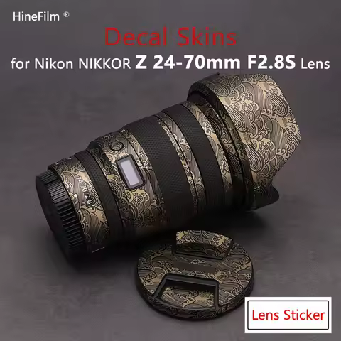 Hinefilm Skin for Nikkor 2470 2.8 Lens Sticker 24-70 F2.8 Protective Cover Skin for NIKON Z 24-70mm 