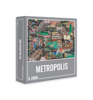 Cloudberries Metropolis, Mega Detailed 2000 Piece Jigsaw Puzzles for Adults with Cool 3D City Map an