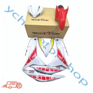 YAMAHA LC135 FI LC 135 FI 135LC FI V8 DOCTOR 60TH ANNIVERSARY WHITE RED COVER SET STICKER TANAM STRI