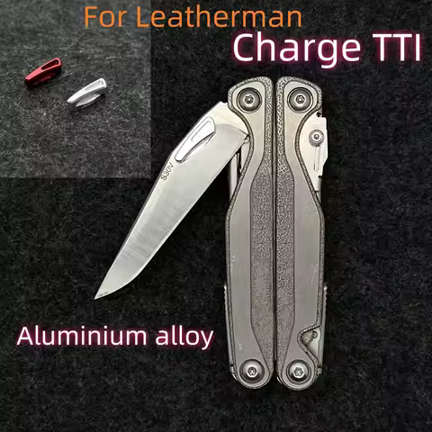 Aluminum Alloy Thumb Grip Push Button For Leatherman Charge TTI Main knife and serrated knife DIY Ac