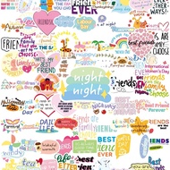 100PCS Colorful Friendship Quotes and Seasonal Designs, Perfect for Everyday Use and Decor, Featurin