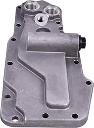 FridayParts Lubricating Oil Filter Head 3918287 Compatible for Cummins Engine 4B3.9 B4.5 ISB N14