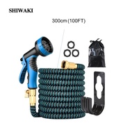 [Shiwaki] Expandable Garden Pipe Hose for Cleaning Glass Outdoor with Storage Bag