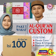 Al-Quran Custom untuk Wakaf Berbagai Keperluan ISI 100 pcs- Customize 