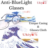 🕶️Ukiyo-e Anti-BlueRay Metal Glasses Frame 成人不锈钢防蓝光眼镜  - M8822