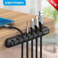 Vention Cable Clips Holder Silicone Cable Organizer Desktop Management Clips 3-Slots 5-Slots 7-Slots