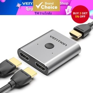 Vention HDMI Switcher and Splitter 4K 60Hz 2x1 and 1x2 Modes for PS4 TV XBOX360 and Other Devices
