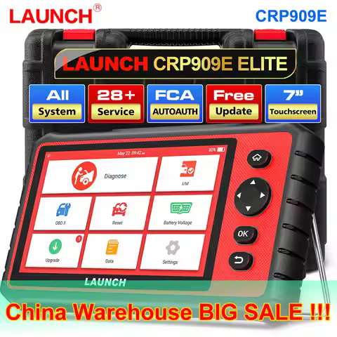 [Clearance sale] LAUNCH X431 CRP909E Full System OBD2 Scanner Airbag SAS TPMS EPB IMMO FCA 28 Reset 