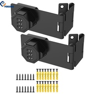 PENGGONG ชุด Gembok KATA Sandi ไร้กุญแจ3หลักสำหรับกล่องจดหมายของชั้นเก็บเอกสารซิงค์อัลลอย2ชุด