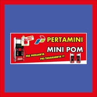 spanduk pom mini pertamini termurah ukuran 200 X 100
