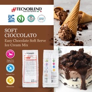 Tecnoblend Italy Chocolate Soft Serve Ice Cream Powder 1kg, Pure Cioccolato Gelato, Cocoa Smoothies 