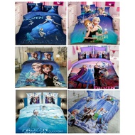 FROZEN Cartoon bedsheet fitted Single/Queen Size