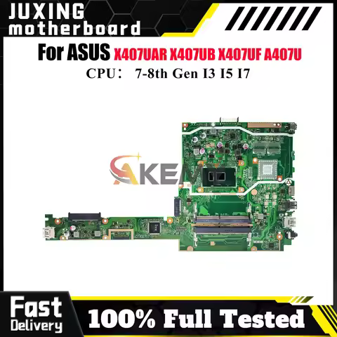 X407UAR Laptop Motherboard For ASUS X407UF X407UB F407U X407UA Y4000U X407UAR X407UBR X407UV A407U X