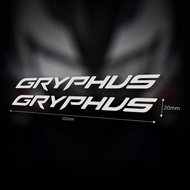 XIII YAMAHA CYGNUS GRYPHUS Lettering Decoration Car Sticker (Two Pieces In)