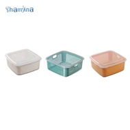 Shamjina Fruits and Vegetable Washing Basket Kitchen Strainer Colander Bowl Set Fridge Storage Conta