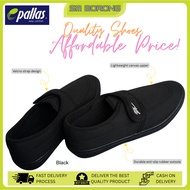 (SMBORONG) Pallas Jazz 306-031 BK | Kasut Sekolah Velcro Ringan & Tahan Lasak untuk Pelajar Lelaki &