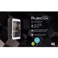 Strawberry RUBICON / ANDROID - RAM 512MB/Internal 4GB - dual sim - Radio FM / Hp unik / hp murah / a