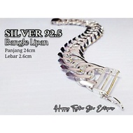 👉925 silver bangle for men  *Rantai tangan Lipan Dunhil Perak sesuai untuk lelaki@925纯