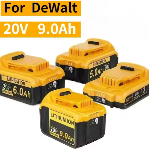 High-power For DEWALT 5AH 6AH 9AH DCB203 20V Lithium-ion Battery For Dewalt DCB206 DCB205 DCB204 Pow