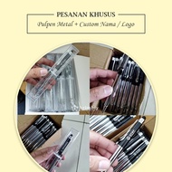 Brimbly Custom Engraving | Metal Pen + Free Engraving Custom Logo/Name + Transparent mica Box | Prom
