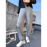 Women's Three-Dimensional Waffle Cuffed Casual Sweatpants