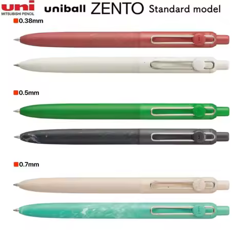 Uniball ZENTO Limited Gel Pens,Marble Pattern Click-Action 0.3/0.5/0.7mm Low Center of Gravity For N