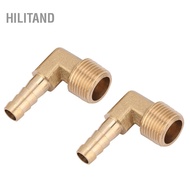 Hilitand Brass Pipe Fitting G3/8 Male Thread Elbow Hose Barb Coupling Connector Joint Adapter Water 
