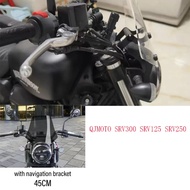 For QJMOTO SRV300 Accessories Windshield Sports Windscreen Wind Deflector Fit QJMOTO SRV300 SRV125 S