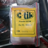 Plastic Clip Bag Size 12 x 8cm