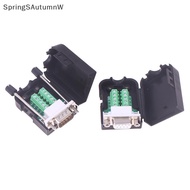 [SprW] DB9 Serial Adapter RS232/485/422 Connector Male Female 9 Pin Breakout Terminals Connector 21-