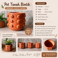 Terracotta pot pottery pot round pottery pot