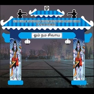 Ready Stock~New Style Funeral Luminous Arch Lighting Balloon Arch Inflatable Luminous Air Model Indi