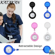 KATAKAN Pocket Watch Doctor/Nurse Brooch Pin Quartz Clock Fob Watch