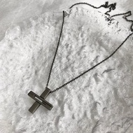 【日本直送 名牌中古包】GUCCI 古馳 項鍊 925 銀 經典十字紋 復古 vintage 經典款 wi3zs3
