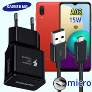 ที่ชาร์จ Samsung 15W Micro ซัมซุง Galaxy A02 Adaptive Fast Charging หัวชาร์จ EU สายชาร์จ ไมโคร 1.2เมตร ชาร์จด่วน เร็ว ไวแท้