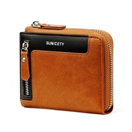 7svf Zipper Men's Wallet Luxury Designer PU Leather RFID Card Clip Wallet Coin Bag Men's Wallet Men's Portable Card ClipMen Wallets