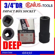 G6495 DEEP 3/4"DR X 6PT 17mm TO 50mm GENIUS IMPACT SOCKET / GENIUS DEEP IMPACT BOX SOCKET